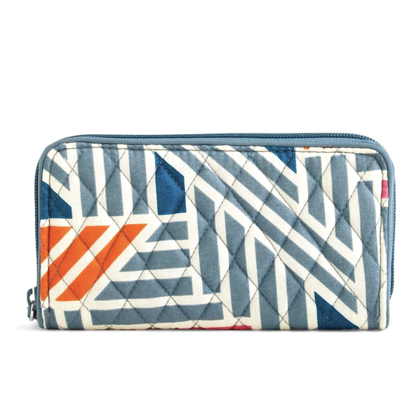 Vera Bradley RFID Georgia Wallet Clutch in Geo Medallions Style 21206 - $48 - Picture 1 of 4